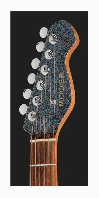 Mooer MSC50 Pro Guitar Magic Crystal, manico e tastiera visti di lato