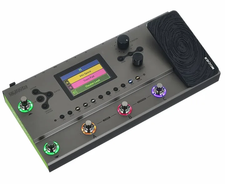 Mooer GE200 PRO, ingressi e uscite laterali