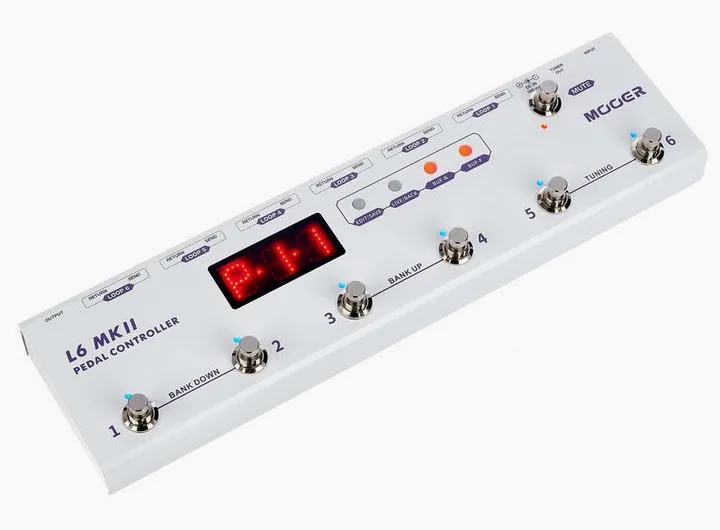 Mooer Pedal Controller L6 MKII, led e interruttore a pedale