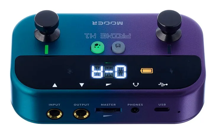 Mooer Prime M1 Multi Effects Pedal, manopole viste dall'alto