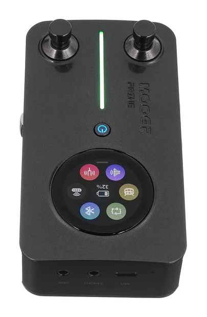 Mooer Prime M2 - Multi Effects Gray, footswitch in primo piano