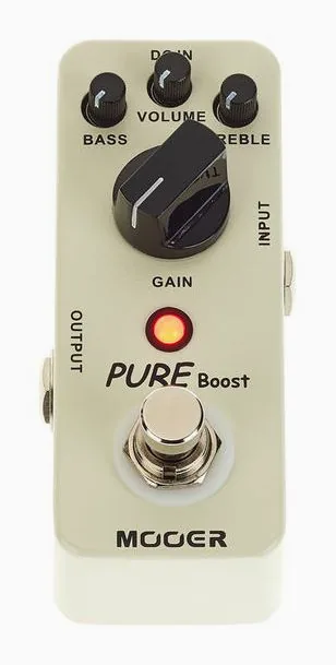 Mooer Pure Boost, grafica del pannello superiore