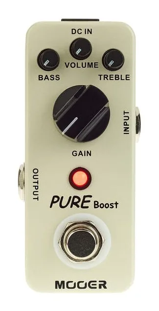 Mooer Pure Boost, grafica del pannello superiore