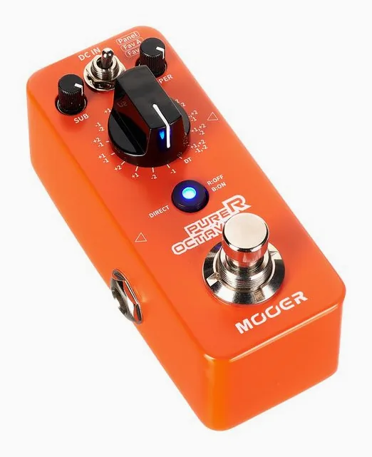Mooer Purer Octave Pedal, ingressi e uscite laterali