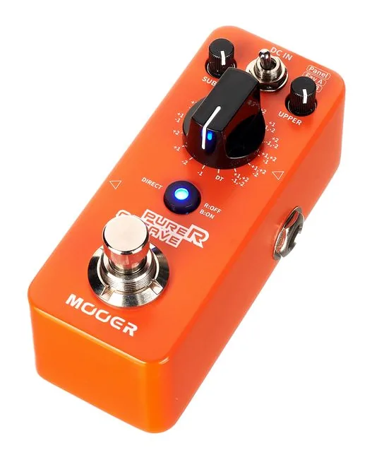 Mooer Purer Octave Pedal fotografato frontalmente