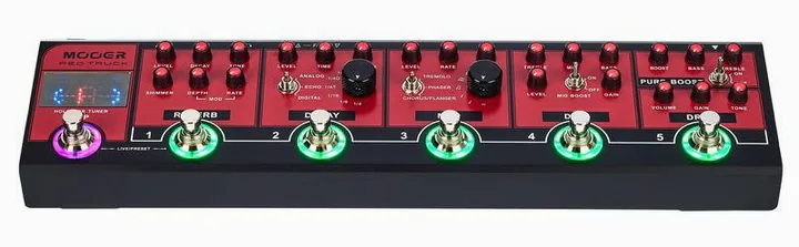 Mooer Red Truck, retro con le prese di collegamento