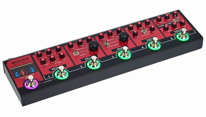 Mooer Red Truck, angolo del cabinet