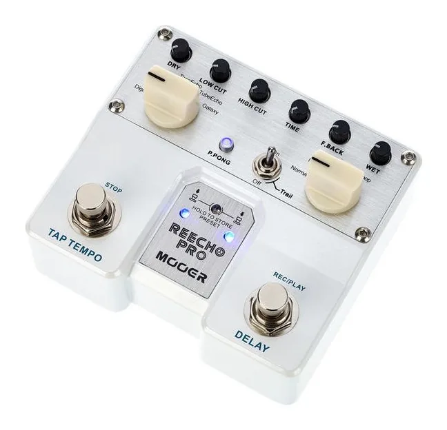 Mooer Reecho Pro Digital Delay Pedal, ingressi e uscite laterali
