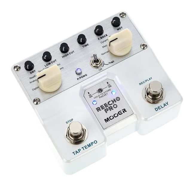 Mooer Reecho Pro Digital Delay Pedal, ingressi e uscite laterali