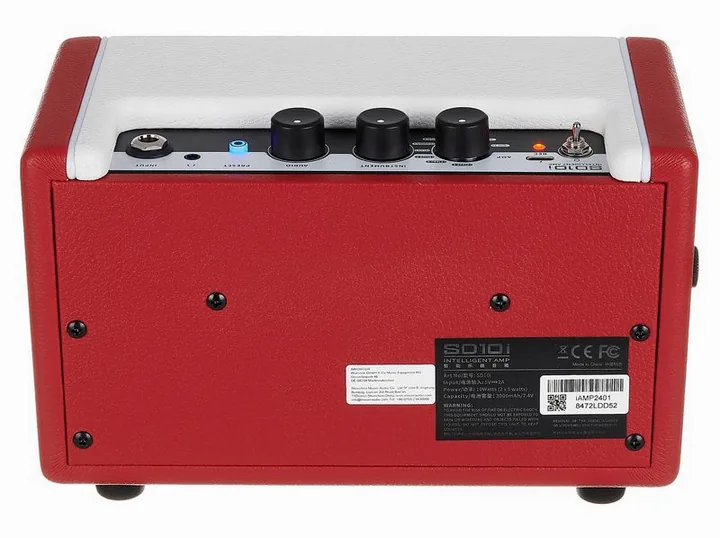Mooer SD10i Modeling Guitar Combo R, vista dall'alto della testata