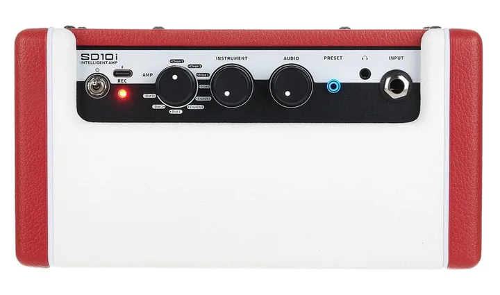 Mooer SD10i Modeling Guitar Combo R, vista dall'alto della testata