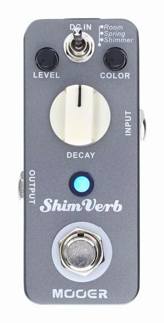 Mooer Shim Verb, led e interruttore a pedale