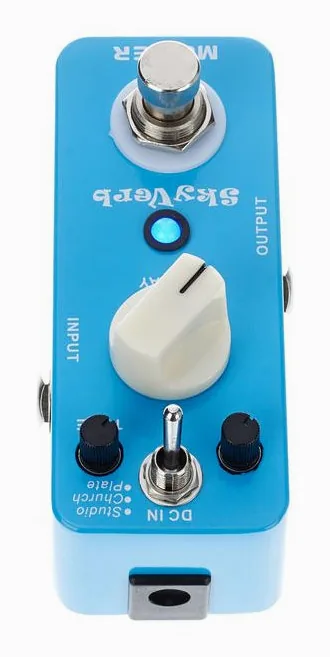 Mooer Sky Verb, led e interruttore a pedale