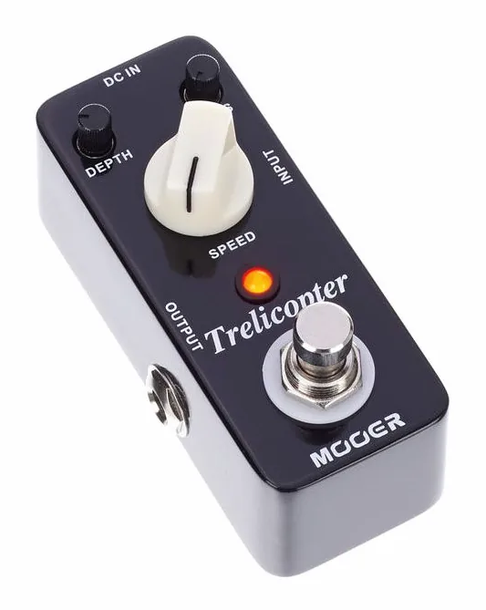 Mooer Trelicopter, manopole viste dall'alto