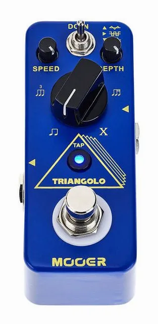 Mooer Triangolo - Digital Tremolo, ingressi e uscite laterali