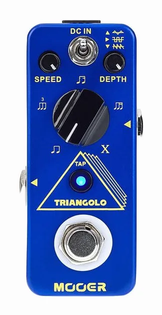 Mooer Triangolo - Digital Tremolo, connettori sul retro dell'unita
