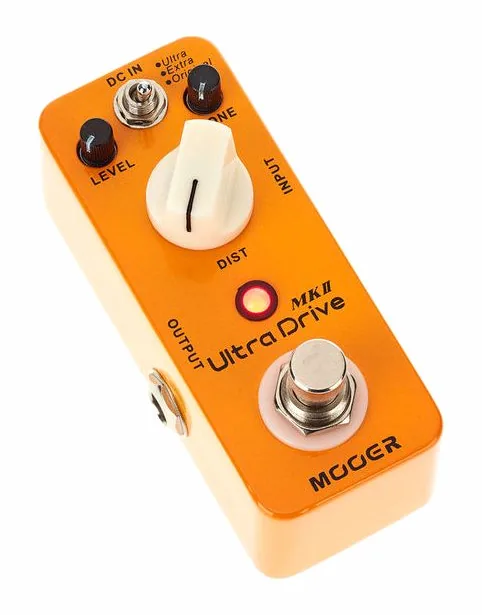 Mooer Ultra Drive Mk II, led e interruttore a pedale