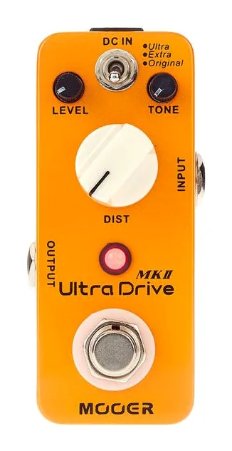 Mooer Ultra Drive Mk II, connettori sul retro dell'unita