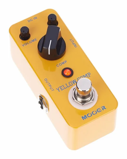 Mooer Yellow Comp, manopole viste dall'alto