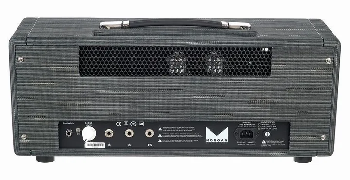 Morgan Amplification MVP66 Head Twilight, retro con le prese di collegamento