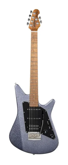 Music Man Albert Lee HSS Cosmos fotografato frontalmente