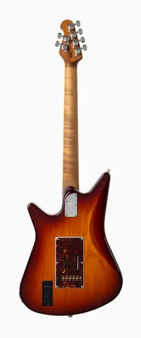 Music Man Albert Lee HSS Honey Burst, manico e tastiera visti di lato