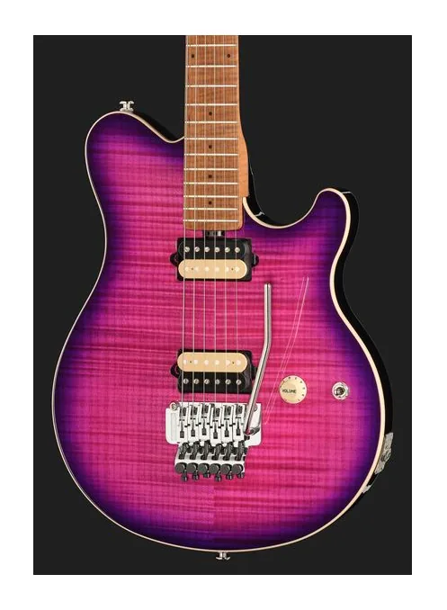 Music Man Axis Ollalieberry Flame, pickup e manopole dei controlli