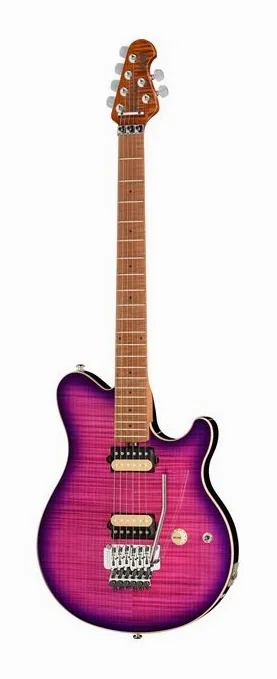 Music Man Axis Ollalieberry Flame visto di fronte