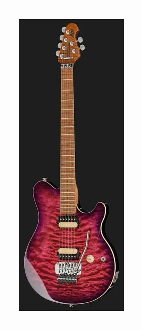 Music Man Axis Ollalieberry Quilt, vista posteriore del corpo