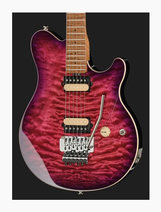 Music Man Axis Ollalieberry Quilt, ponte e meccaniche di intonazione