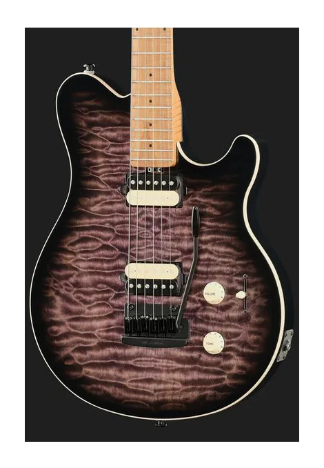 Music Man Axis Super Sport CC Quilt, paletta con meccaniche e logo