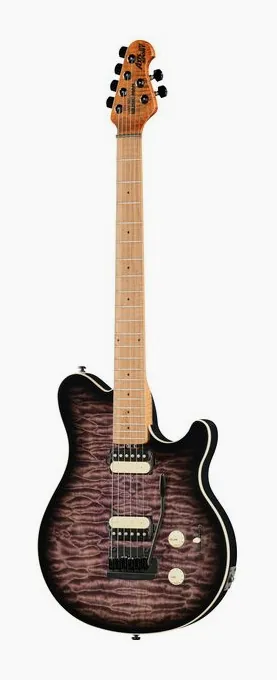 Music Man Axis Super Sport CC Quilt in primo piano frontale