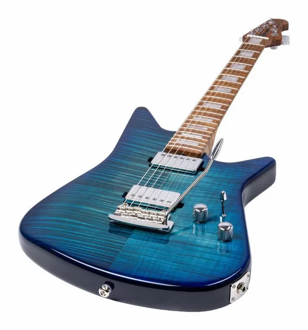 Music Man BFR Albert Lee HH Malibu Burst, profilo laterale del corpo