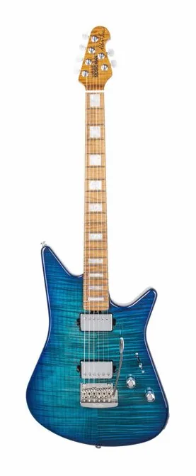 Music Man BFR Albert Lee HH Malibu Burst in primo piano frontale