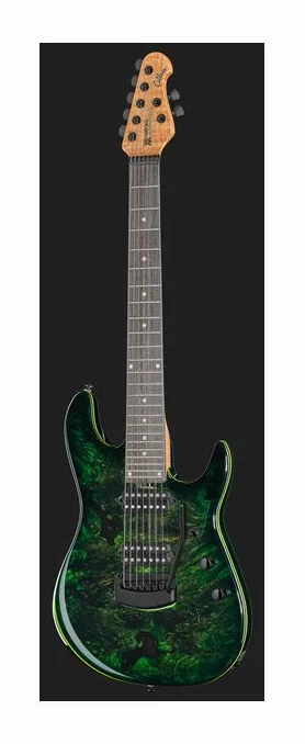 Music Man Cutlass 7 Jason Richardson KF, corpo e verniciatura in primo piano