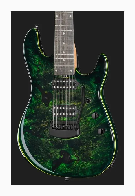 Music Man Cutlass 7 Jason Richardson KF, manico e tastiera visti di lato