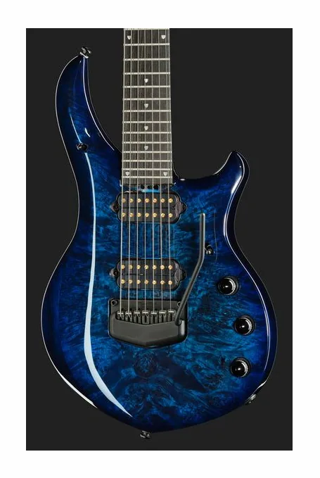 Music Man John Petrucci BFR Majesty 7 BI, corpo e verniciatura in primo piano