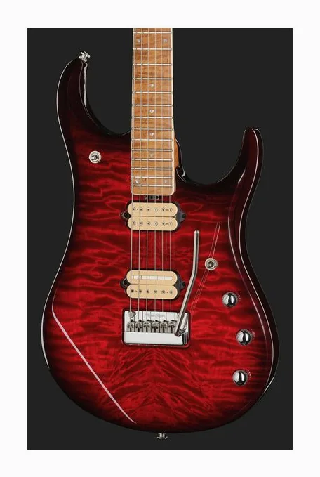 Music Man JP15 Baritone BFR Cherry CS, pickup e manopole dei controlli
