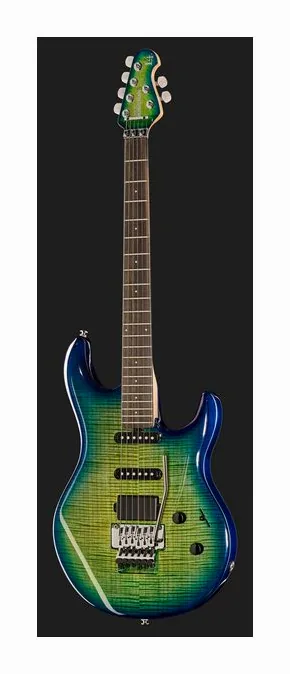 Music Man Luke IV HH Black Sparkle, pickup e manopole dei controlli