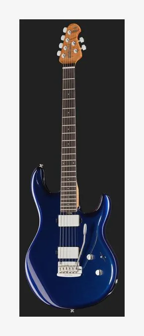Music Man Luke IV HH Butane Blue, manico e tastiera visti di lato