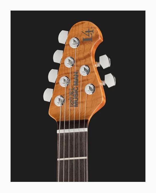 Music Man Luke IV HH Butane Blue, curve del body viste dall'alto