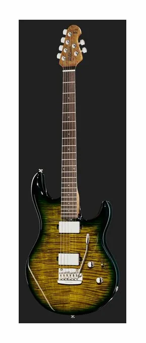 Music Man Luke IV HH Gator Burst, pickup e manopole dei controlli