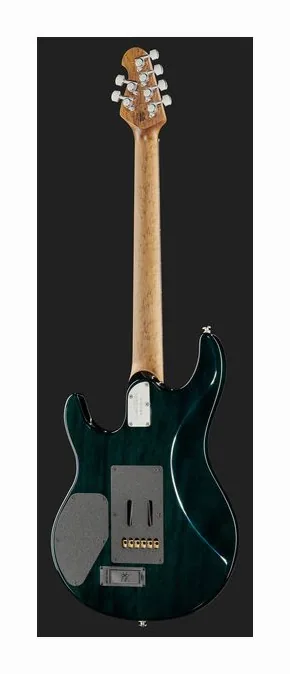 Music Man Luke IV HH Gator Burst, corpo e verniciatura in primo piano