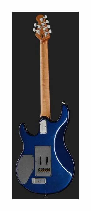 Music Man Luke IV HSS Butane Blue, paletta con meccaniche e logo