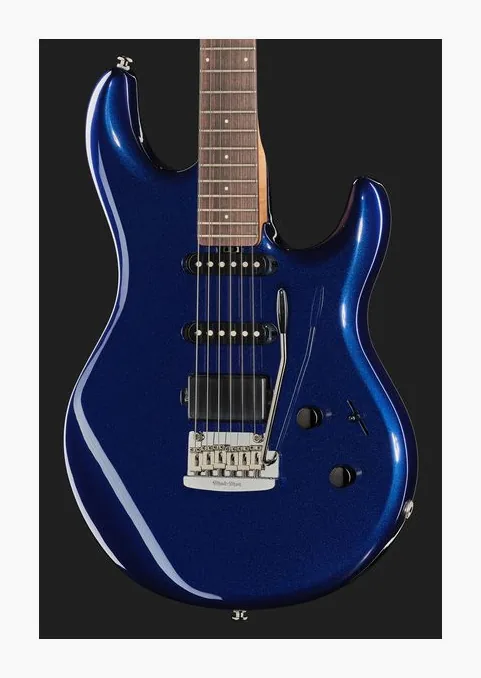 Music Man Luke IV HSS Butane Blue, profilo laterale del corpo