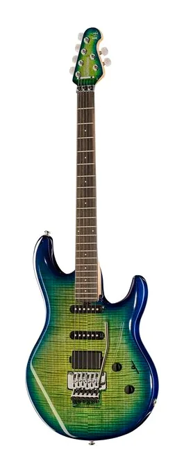 Music Man Luke IV HH Black Sparkle in primo piano frontale