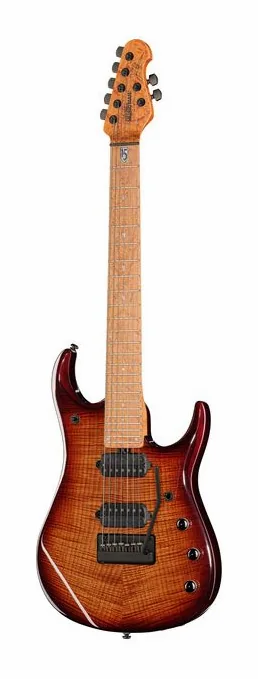 Music Man Petrucci JP15 7 Amber Waves FT in primo piano frontale