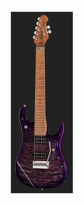 Music Man Petrucci JP15 7 Purple Nebula, corpo e verniciatura in primo piano