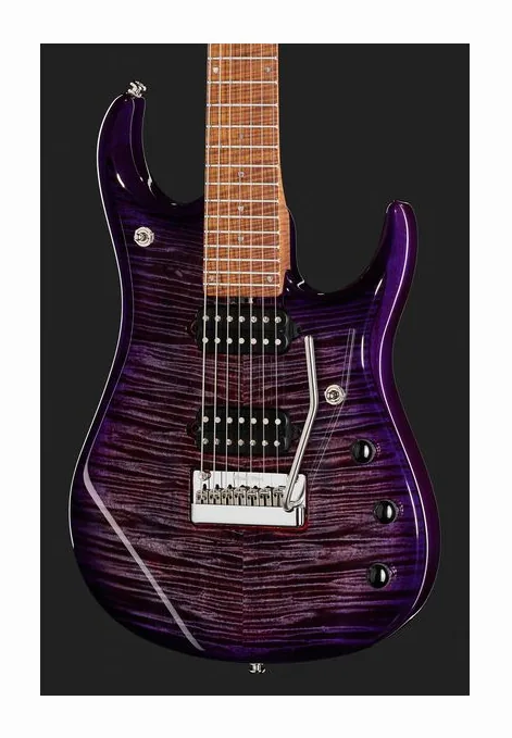 Music Man Petrucci JP15 7 Purple Nebula, profilo laterale del corpo