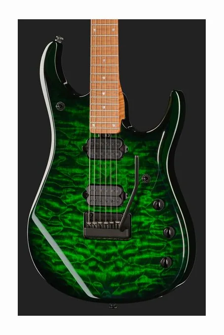 Music Man Petrucci JP15 Green Tiger QT, selettore pickup e jack di uscita